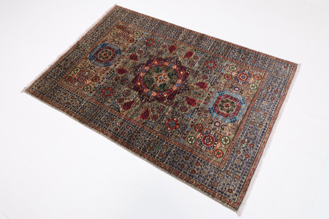 3x5 Ft Turkish Mamluk Area Rug, 3'5x4'10 Ft Bedroom Rug, Rug for ...