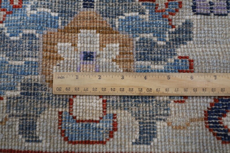 9x12 Ft Purple Oushak Area Rug, Afghan Hand Knotted Veg Dyes Wool Rug