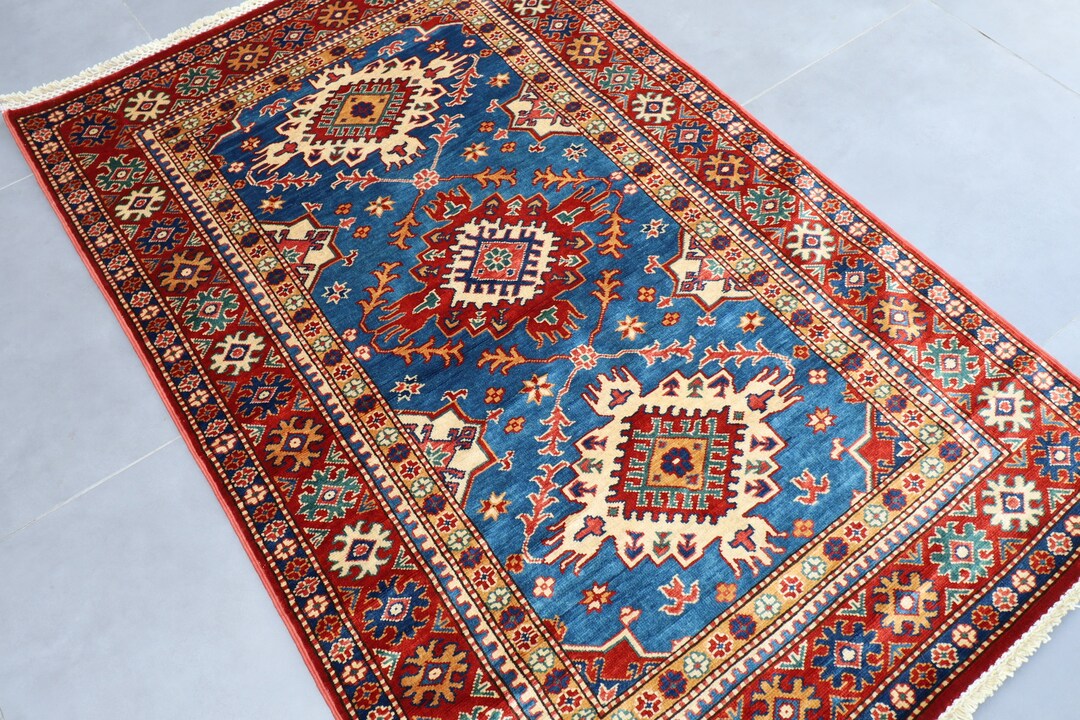 3x5 Ft. Area Hand Knotted Rug, 3'5x5'3 Shirvan Traditional Rug, Rug for ...