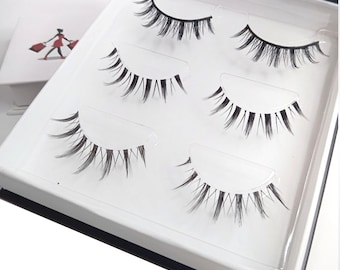 Eyelashes 3 pack Set 3D Faux Mink Lashes, Gifts for mom, Gifts Ideals Make-up Face Accessories, Qute Eyelashes,