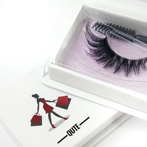 Cat Eyelashes 3D , Natural Look, Fox Lashes, Spiky Fake Eyelashes, Wispy Faux Mink Lashes
