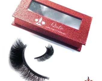 QUTE Cat eye magnetic eyelashes- Magnetic-Mink- and Strip Lashes-Gift Ideas for Cosplay and Cosmetics-Gift for Her