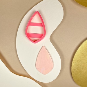 Clay Cutter | Teardrop Style Shape | Droplet | Polymer Clay Cutters | Earring | Jewellery Cutters