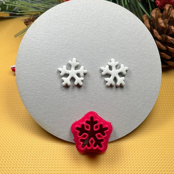 Clay Cutter | Snowflake Cutter | Christmas Earring  | Tree Decorations | Polymer Clay Cutters | Earring | Jewellery Cutters