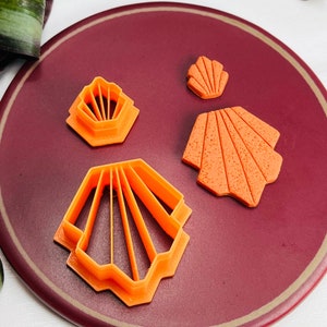 Clay Cutter | Art Deco Shape | Embossed Shape | Polymer Clay Cutters | Earring | Jewellery Cutters