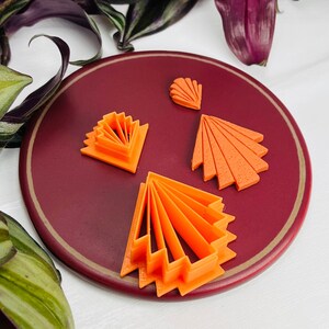 Clay Cutter | Art Deco Shape | Embossed Shape | Polymer Clay Cutters | Earring | Jewellery Cutters