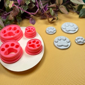 Clay Cutter | Cat Paw / Dog Paw | Polymer Clay Cutters | Earring | Jewellery Cutters