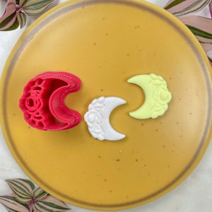 Clay Cutter | Floral Moon | Polymer Clay Cutters | Earring | Jewellery Cutters