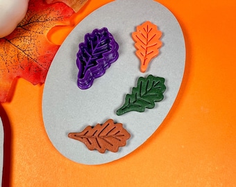 Oak Leaf Clay Cutter | Autumn Jewelry Making (Physical Cutter)