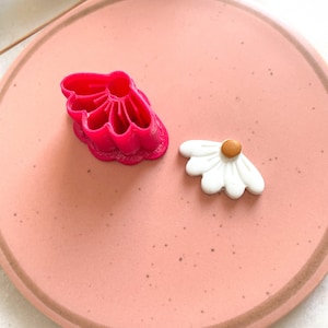 Clay Cutter | Half Flower 5 Petals  | Polymer Clay Cutters | Earring | Jewellery Cutters