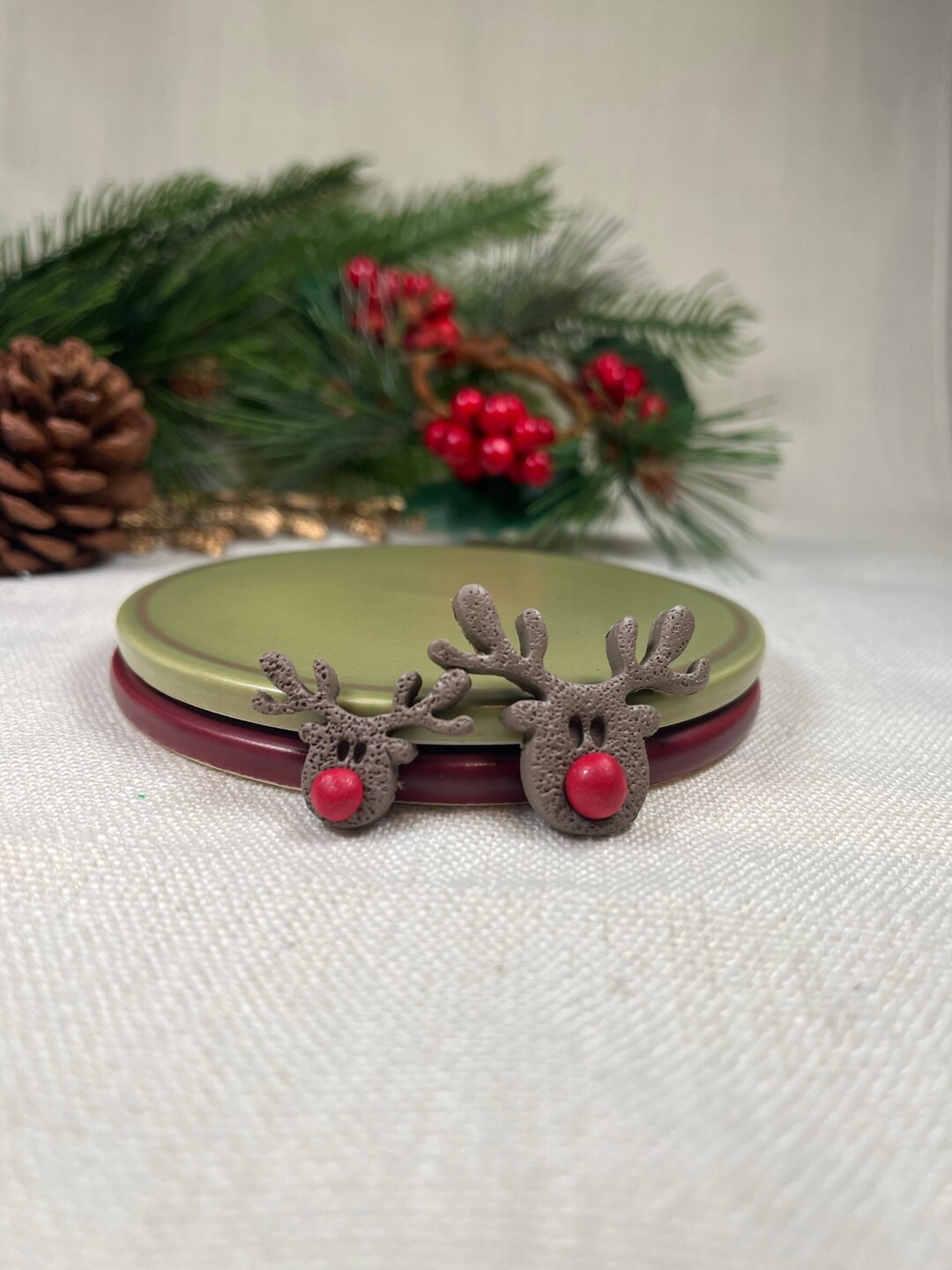 Clay Cutter Reindeer Cutter Christmas Reindeer Polymer Etsy