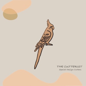 Clay Cutter | Parrot | Corella Bird | Embossed Shape | Polymer Clay Cutters | Earring | Jewellery Cutters