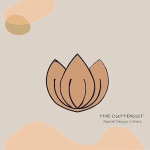 Clay Cutter | Lotus Flower Shape | Embossing | Polymer Clay Cutters | Earring | Jewellery Cutters