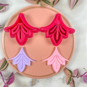 Clay Cutter | 3 Petals Flower  | Polymer Clay Cutters | Earring | Jewellery Cutters