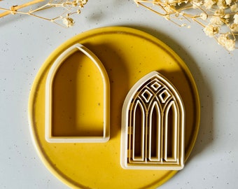 Clay Cutter | Gothic Window & Frame Cutter SET | Polymer Clay Tools | Polymer Clay Cutter | Jewellery Cutters