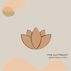 Clay Cutter | Lotus Flower Shape | Embossing | Polymer Clay Cutters | Earring | Jewellery Cutters