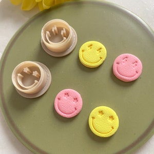 Clay Cutter | Smile Face | Star Eyes | Lightning Bolt Eyes | Polymer Clay Tools | Earring | Jewellery Cutters