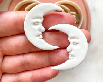 Clay Cutter | Face Moon | Facemoon | Polymer Clay Cutters | Earring | Jewellery Cutters