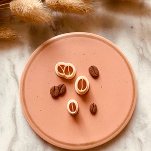 Clay Cutter | Coffee Beans | Coffee Ground | Coffee | Polymer Clay Cutters | Earring | Jewellery Cutters