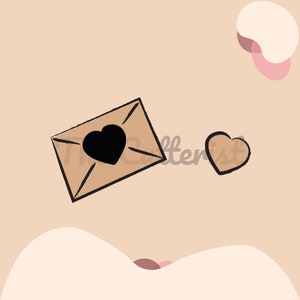Clay Cutter | Envelope + Heart Stamp | Valentine's Day |  | Love Letter |  | Polymer Clay Cutters | Earring | Jewellery Cutters
