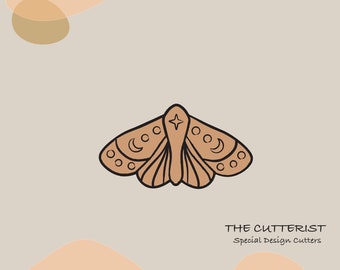 Clay Cutter | Mystic Moth | Mystic Butterfly | Embossed Shape | Polymer Clay Cutters | Earring | Jewellery Cutters