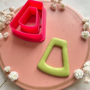 Ausstecher | Dreieckige Abstrakte Form Cutter | Polymer Clay Ausstechformen | Stempel | Ohrringe | Schmuck Ausstecher