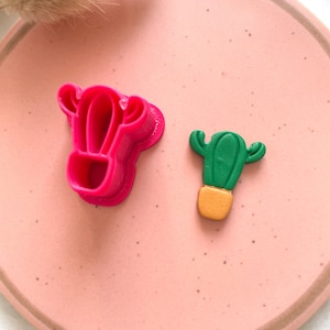 Clay Cutter | Cactus in Pot  | Cacti | Polymer Clay Cutters | Earring | Jewellery Cutters
