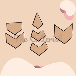 Clay Cutter | Arrows Shape - Set | Polymer Clay Tools | Earring | Jewellery Cutters