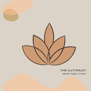 Clay Cutter | Lotus Flower Shape | Embossing | Polymer Clay Cutters | Earring | Jewellery Cutters