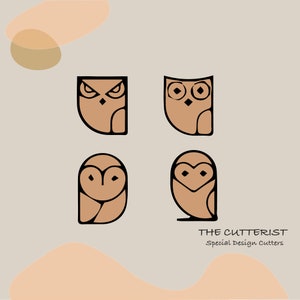 Clay Cutter | Owls Shape | Embossed Shape | Polymer Clay Cutters | Earring | Jewellery Cutters