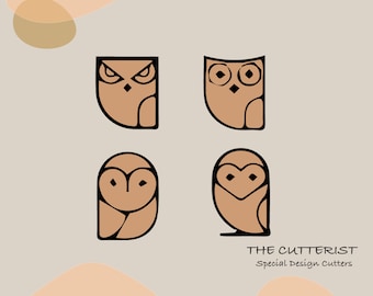 Clay Cutter | Owls Shape | Embossed Shape | Polymer Clay Cutters | Earring | Jewellery Cutters