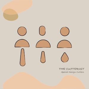 Clay Cutter | Geometric Set | Geometric Shape | Polymer Clay Cutter | Earring | Jewellery Cutters