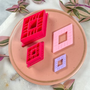 Clay Cutter | Geometric Diamond | Polymer Clay Cutters | Earring | Jewellery Cutters