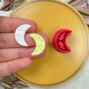 Clay Cutter | Floral Moon Shape | Phases of the Moon| Polymer Clay Cutters | Earring | Jewellery Cutters