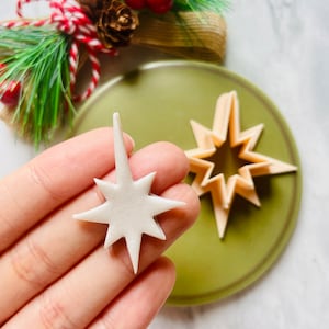 Clay Cutter | Star Christmas Cutter | Christmas Earring  | Tree Decorations | Polymer Clay Cutters | Earring | Jewellery Cutters