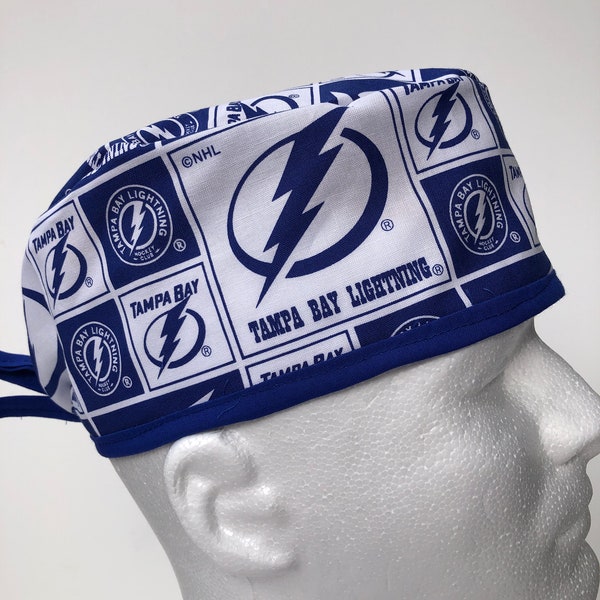 Tampa Bay Lightning | Scrub Hat | Classic | Surgical Cap | Single Layer | Breathable | Durable | Nurse Gift | Doctor Gift | NHL | Hockey