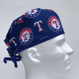 Texas Rangers | Scrub Hat | Classic | Surgical Cap | Single Layer | Breathable | Durable | Nurse Gift | Doctor Gift | MLB | Baseball