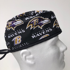 Baltimore Ravens | Scrub Hat | Classic | Surgical Cap | Single Layer | Breathable | Durable | NFL | Football | Lamar Jackson