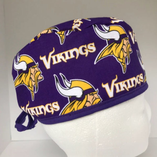 Minnesota Vikings | Scrub Hat | Single Layer | Breathable | Medical Cap | Nurse Gift | Doctor Gift | NFL | Football