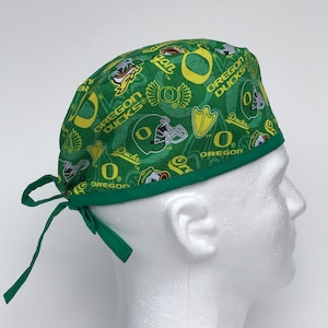 Oregon Ducks / Gorro quirúrgico / Clásico / Gorro quirúrgico / Una sola capa / Transpirable / Duradero / Fútbol universitario