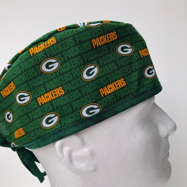 Green Bay Packer | Scrub Hat | Classic | Surgical Cap | Single Layer | Breathable | Durable | NFL | Football