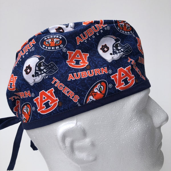 Auburn University Tigers | Scrub Hat | Classic | Surgical Cap | Single Layer | Breathable | Durable | College Football