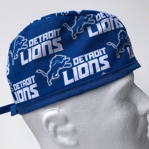 Detroit Lions | Schrobmuts | Klassiek | Operatiemuts | Enkele laag | Ademend | Duurzaam | Verpleegkundige cadeau | NFL | Voetbal