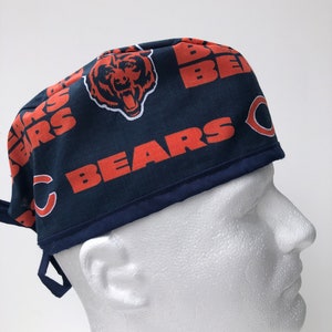 Chicago Bears | Scrub Hat | Classic | Surgical Cap | Single Layer | Breathable | Durable | NFL | Football