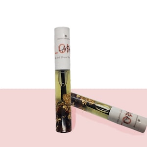 Lash and Brow Growth Serum - Lash strengthening oil serum, Rose and Gold infused, Infused with Biotin