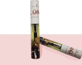 Lash and Brow Growth Serum - Lash strengthening oil serum, Rose and Gold infused, Infused with Biotin