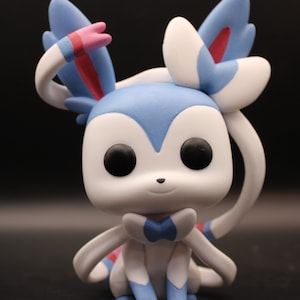 Shiny Sylveon Custom Painted Funko Pop! Figure