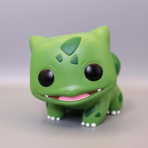Figura Funko Pop! de Bulbasaur brillante y personalizada pintada a mano