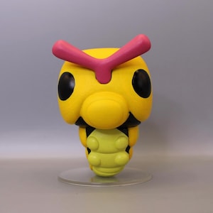 Shiny Caterpie Custom Painted Funko Pop! Figure