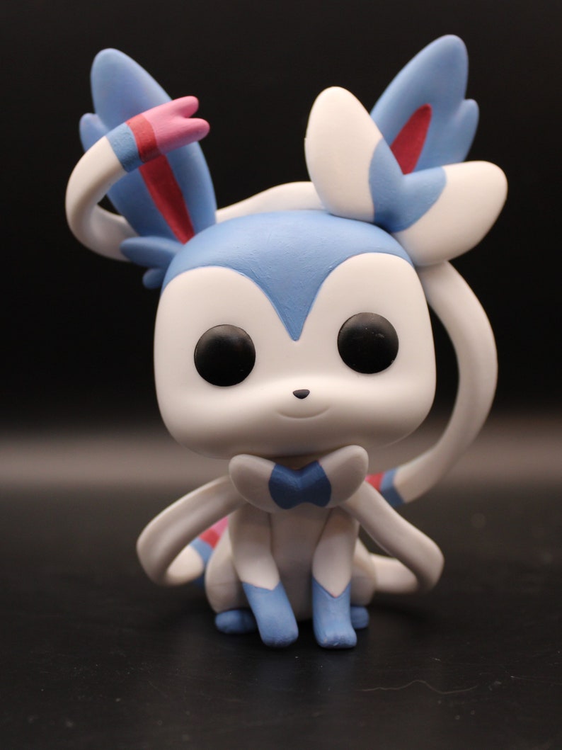 Shiny Sylveon Custom Painted Funko Pop Figure - Etsy